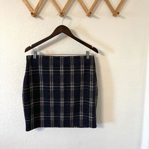 Blue Plaid mini skirt